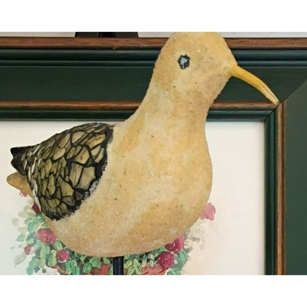 Mosaic Seabird Figurine on Metal Stand Coastal Nautical Beachy Deco 11 Inch Tall - Picture 4 of 11